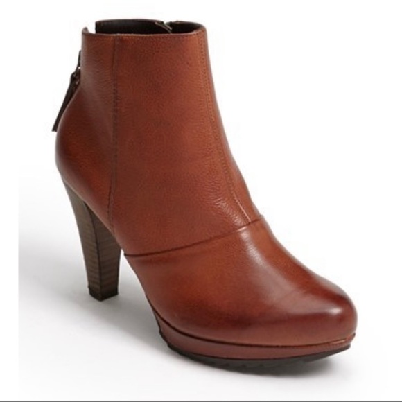 Paul Green Shoes - Paul Green Roxie cognac leather ankle boots